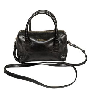 Cole Hann Black Bowler Purse Crossbody Bag
